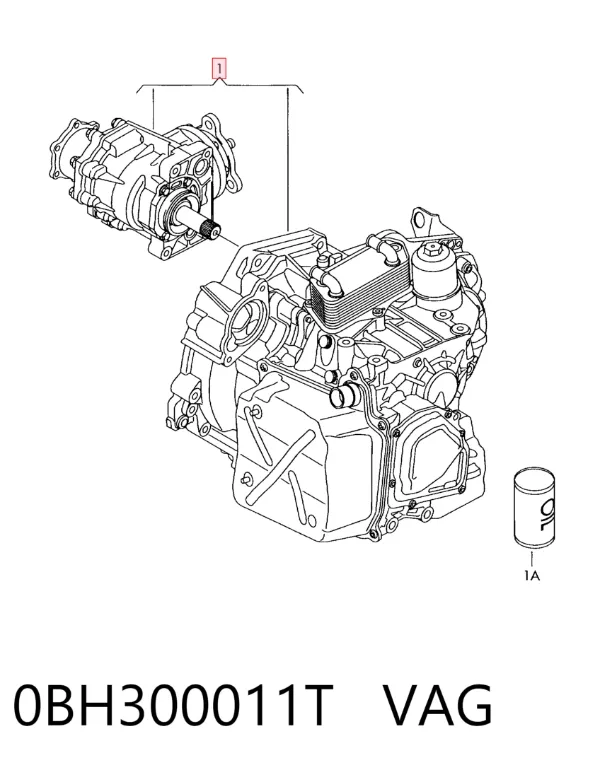Caixa Automática de Mudança montada 0BH300011T VAG