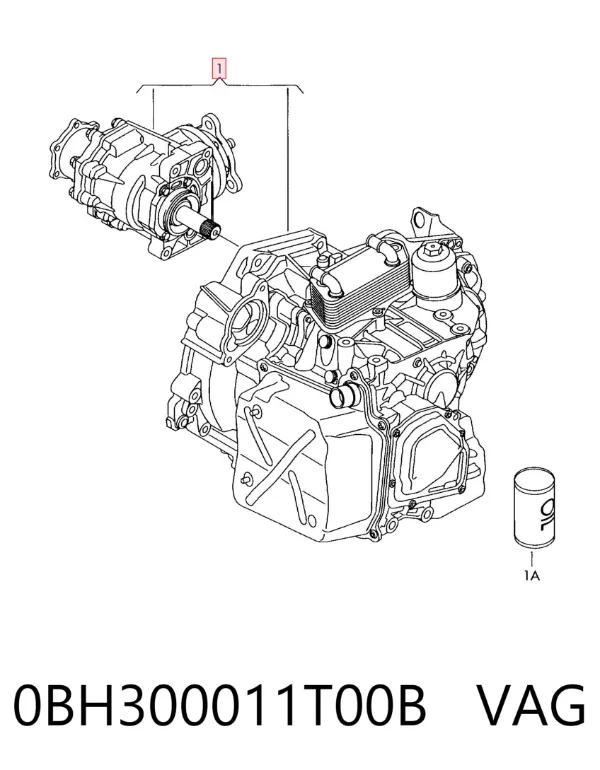 Caixa Automática de Mudança montada 0BH300011T00B VAG