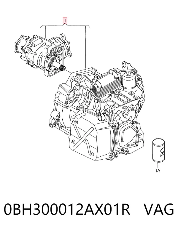 Caixa Automática de Mudança montada 0BH300012AX01R VAG