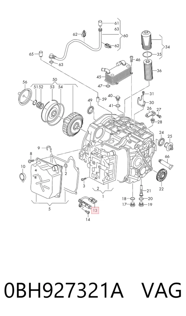 Sensor de velocidade 0BH927321A VAG