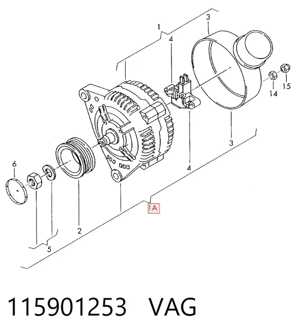 Gerador 115901253 VAG