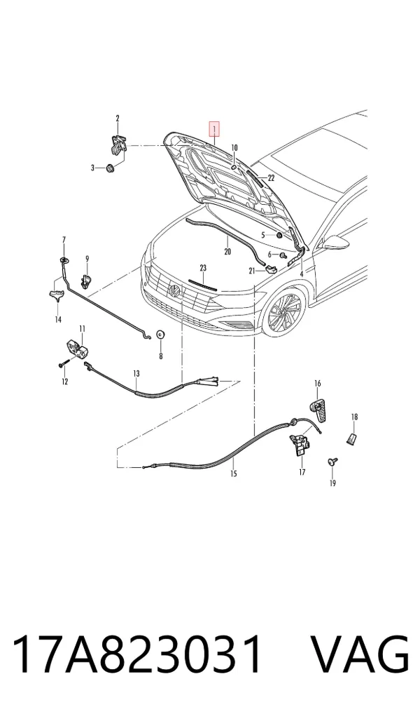 Capota 17A823031 VAG