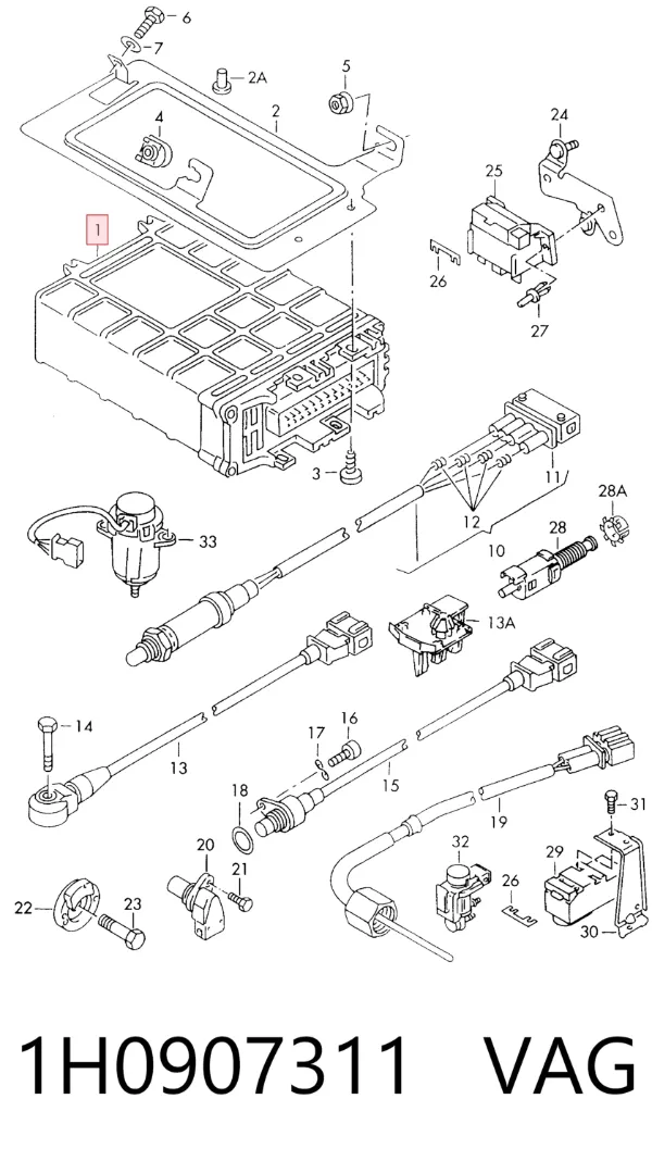 Módulo de direção (Centralina eletrônica) de motor Volkswagen Vento 1H2