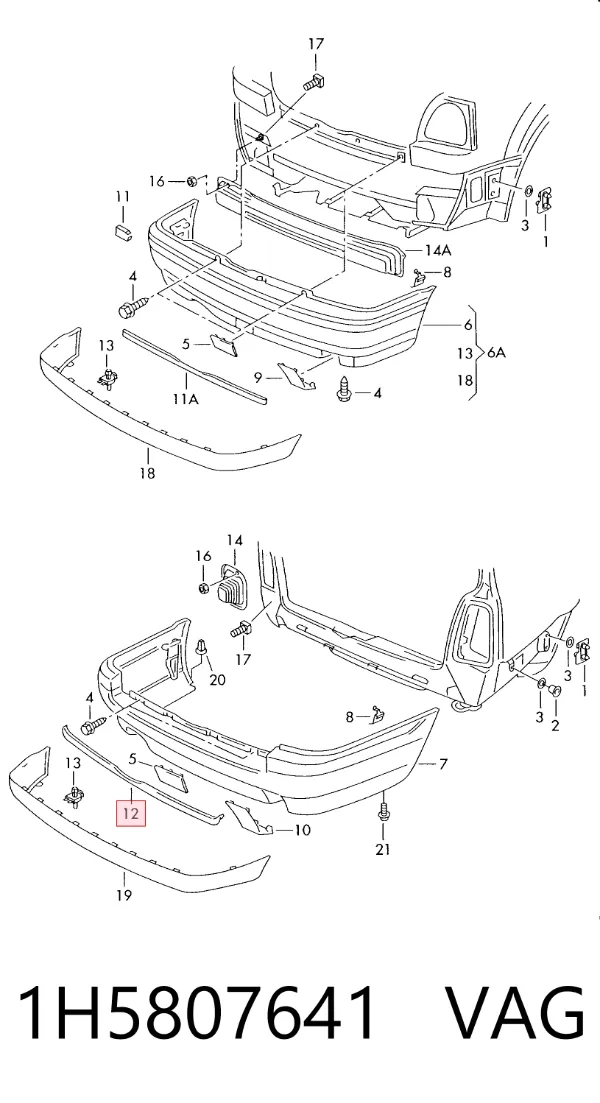 Grelha do radiador 1H5807641 VAG