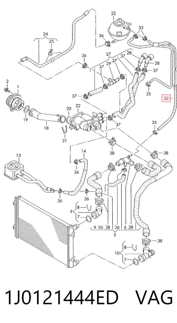  1J0121444ED VAG