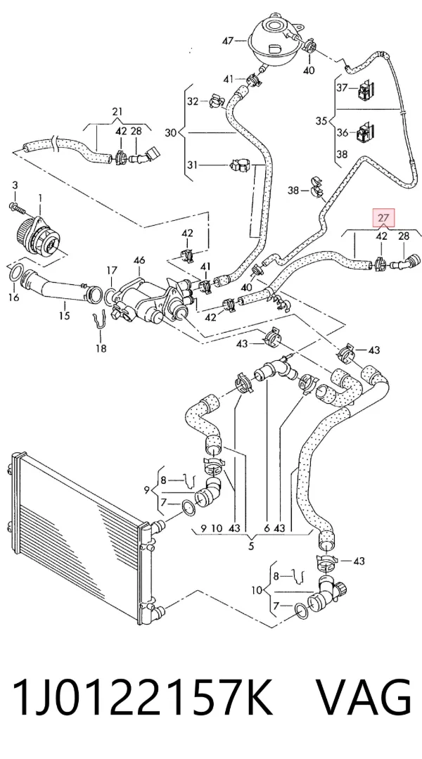  1J0122157K VAG