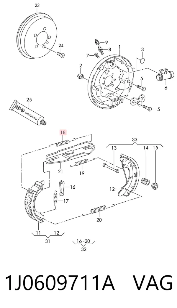  1J0609711A VAG