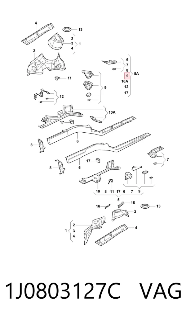  1J0803127C VAG