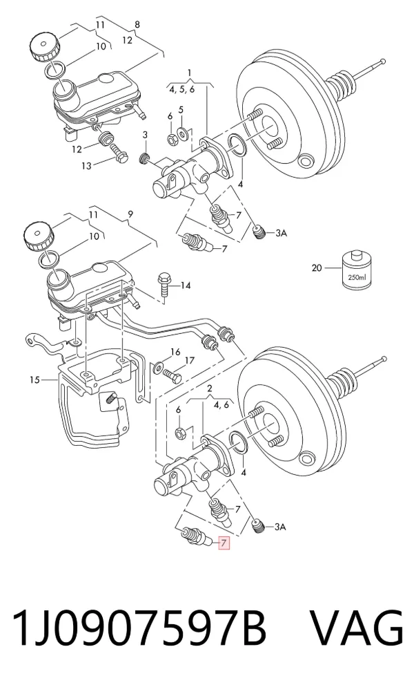  1J0907597B VAG