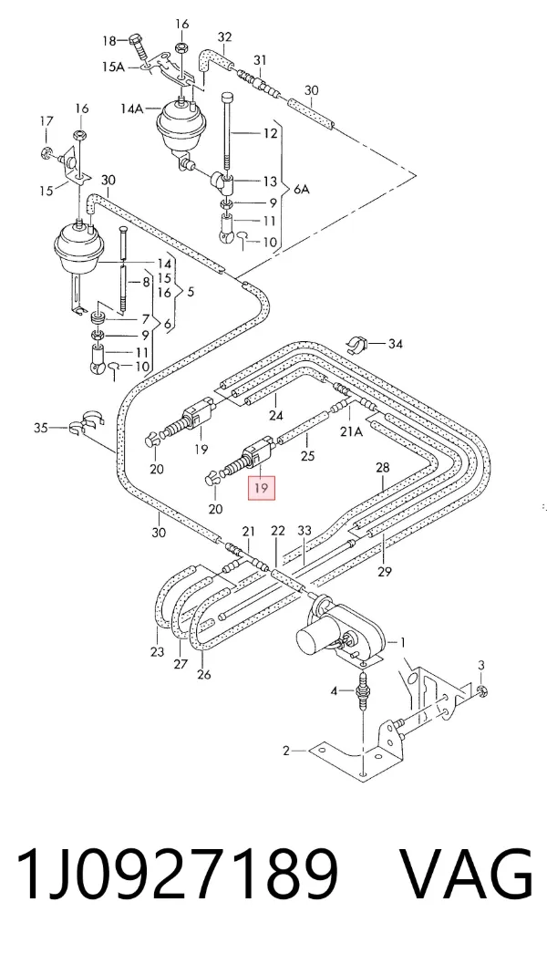 Sensor de ativação de embraiagem 1J0927189 VAG