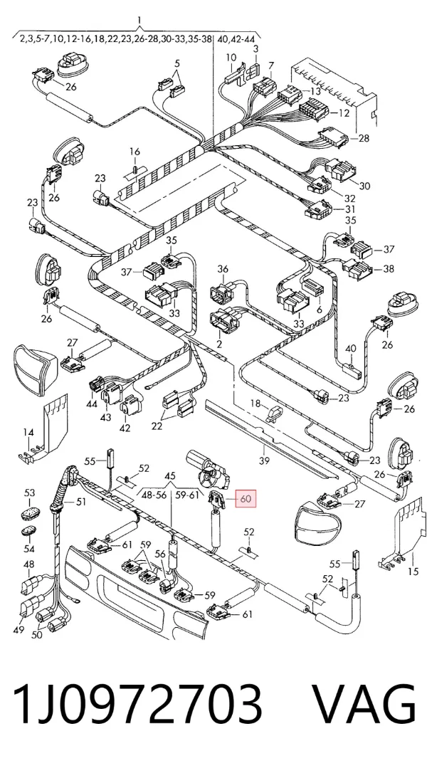 Conector universal 1J0972703 VAG
