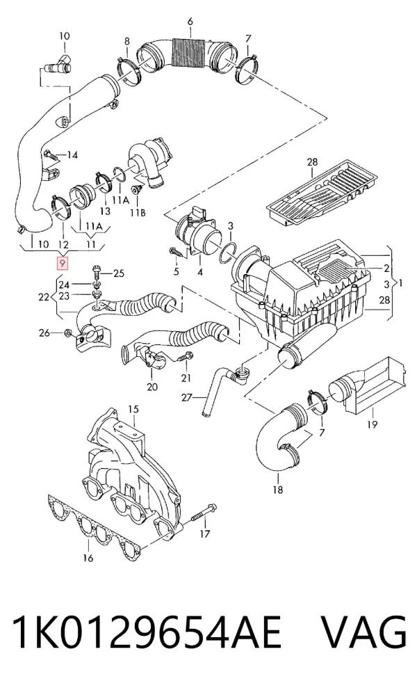  1K0129654AE VAG