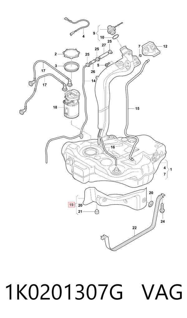  1K0201307G VAG
