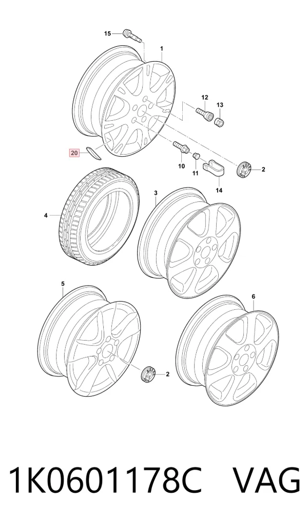  1K0601178C VAG
