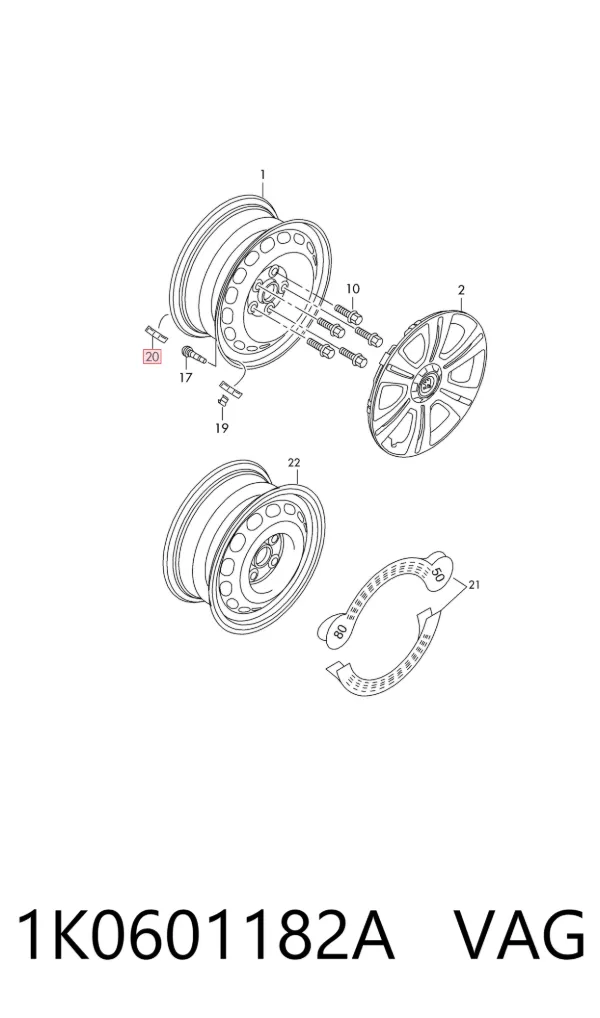 1K0601182A VAG