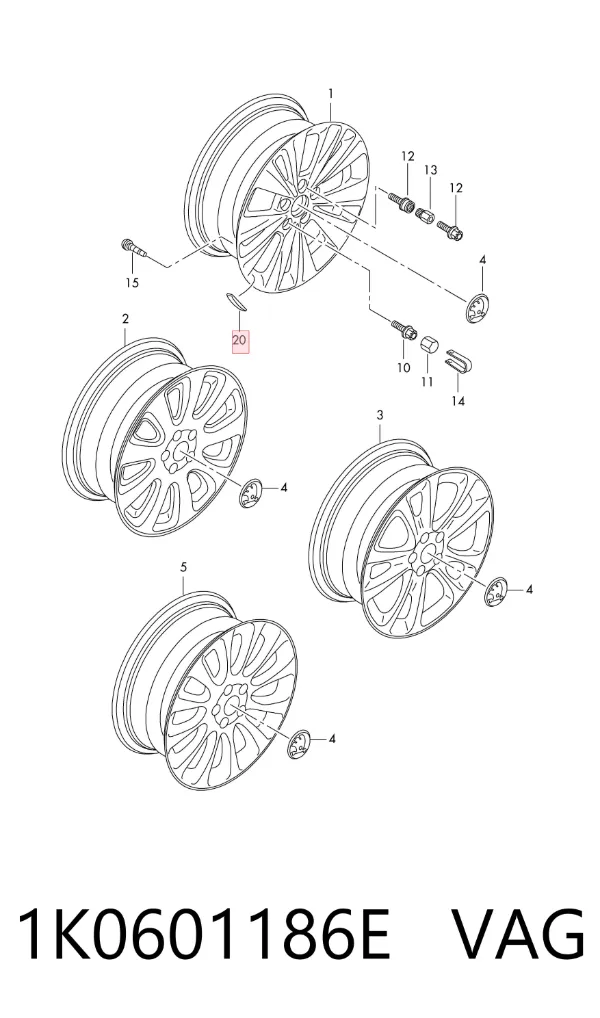  1K0601186E VAG