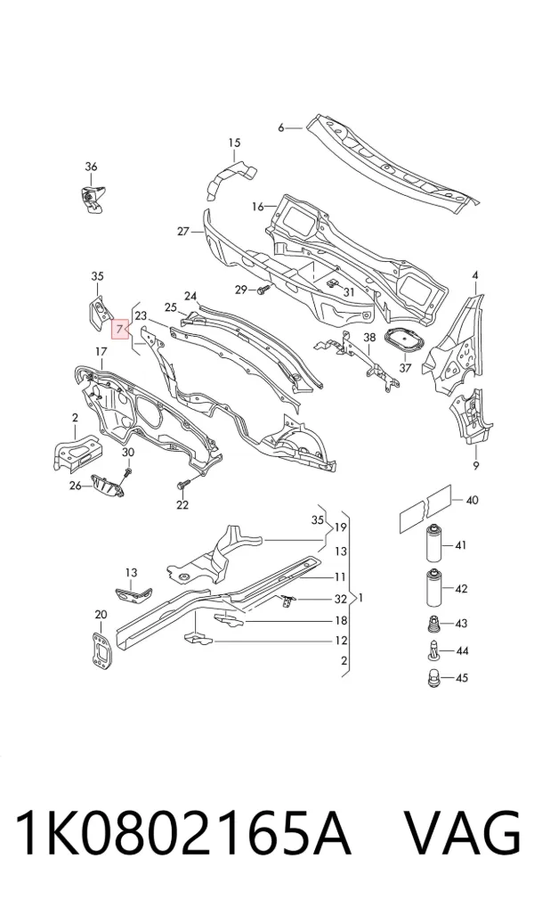  1K0802165A VAG