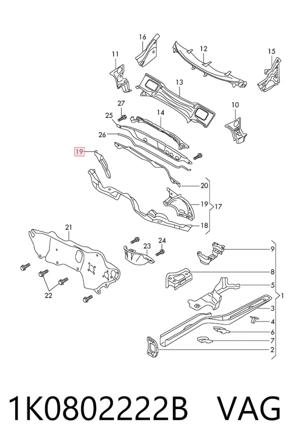  1K0802222B VAG