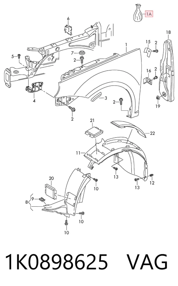  1K0898625 VAG