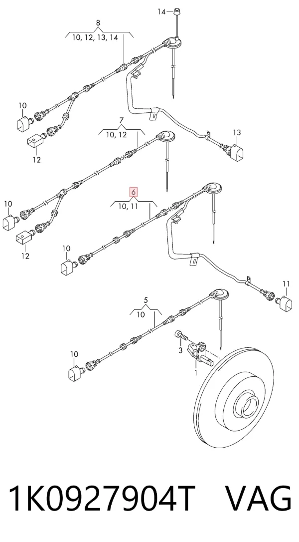  1K0927904T VAG