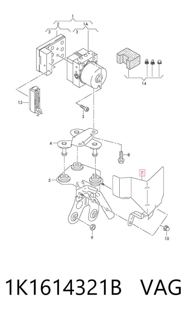  1K1614321B VAG
