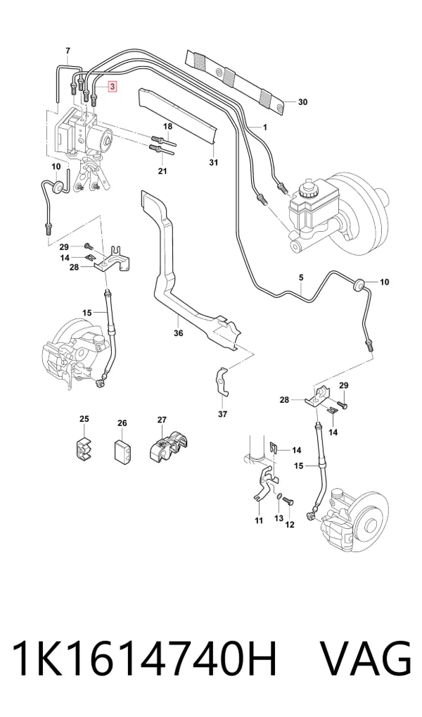  1K1614740H VAG