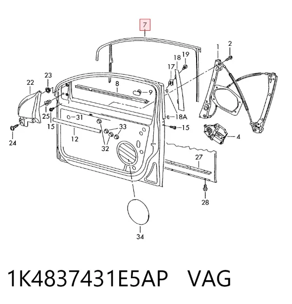  1K4837431E5AP VAG