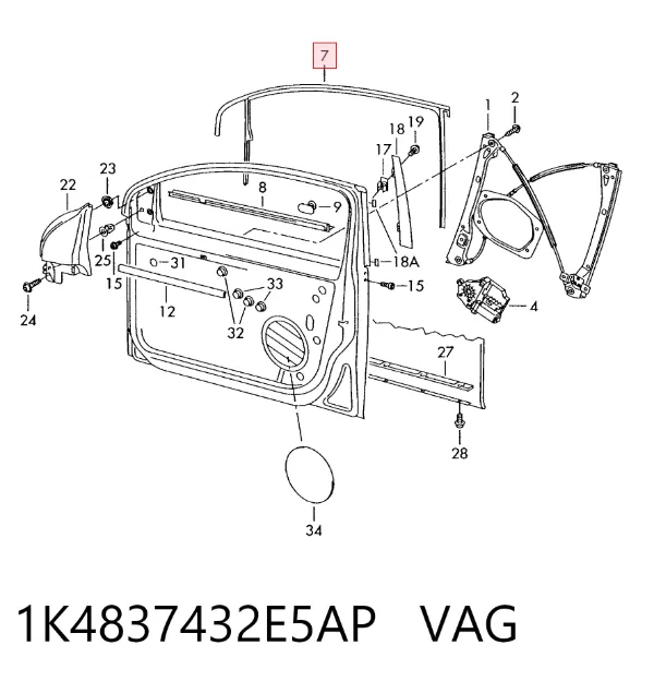 1K4837432E5AP VAG