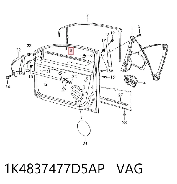  1K4837477D5AP VAG
