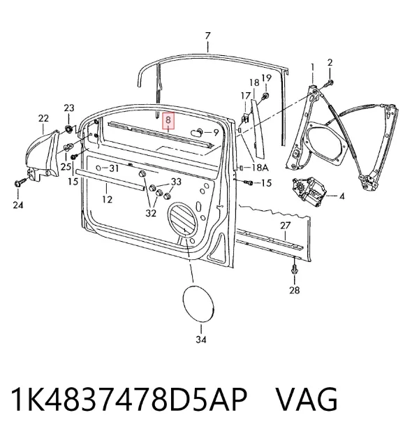  1K4837478D5AP VAG