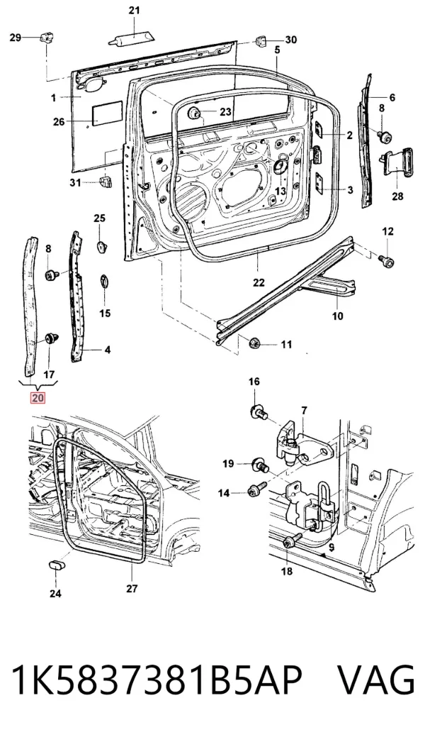  1K5837381B5AP VAG