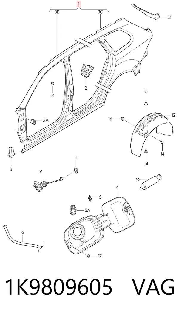  1K9809605 VAG
