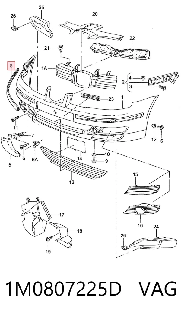  1M0807225D VAG