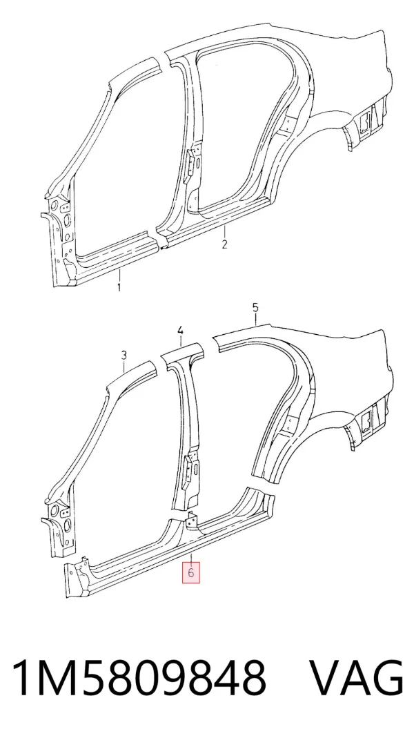 Acesso externo direito Seat Leon I