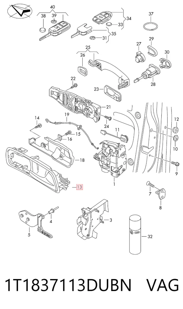  1T1837113DUBN VAG