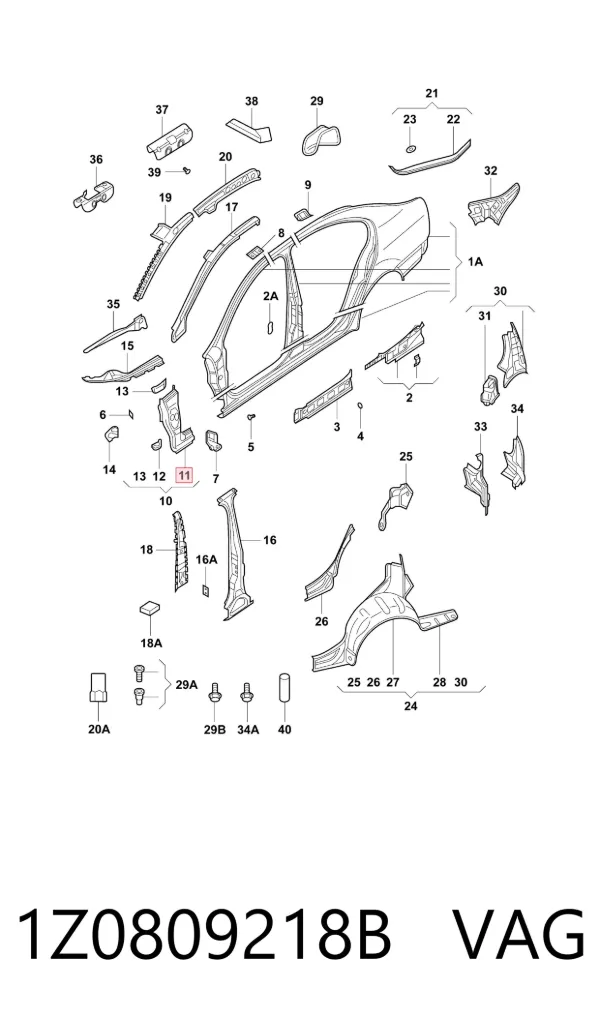  1Z0809218B VAG