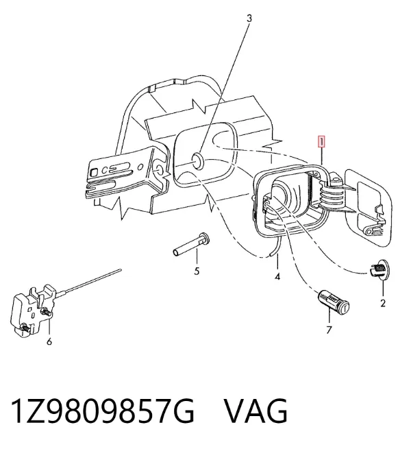 Alcapão do tanque de combustível Skoda Octavia II A5