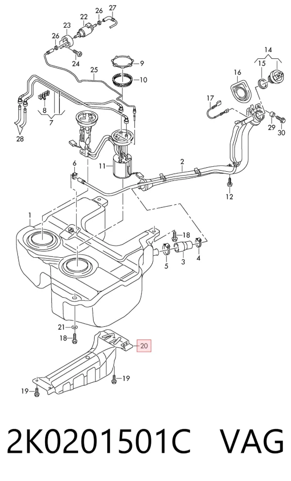  2K0201501C VAG