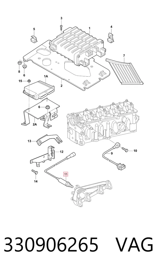 Sonda lambda, sensor de oxigênio 330906265 VAG