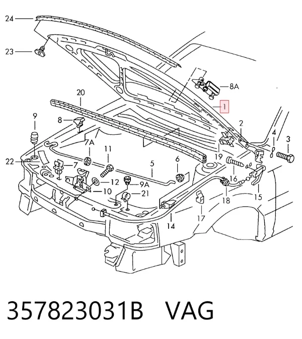 Capota Volkswagen Passat B3, B4