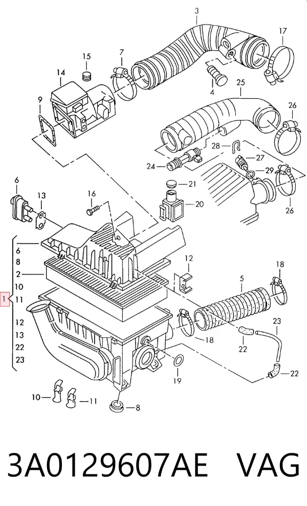  3A0129607AE VAG