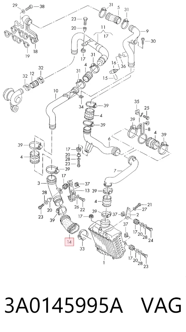 3A0145995A VAG