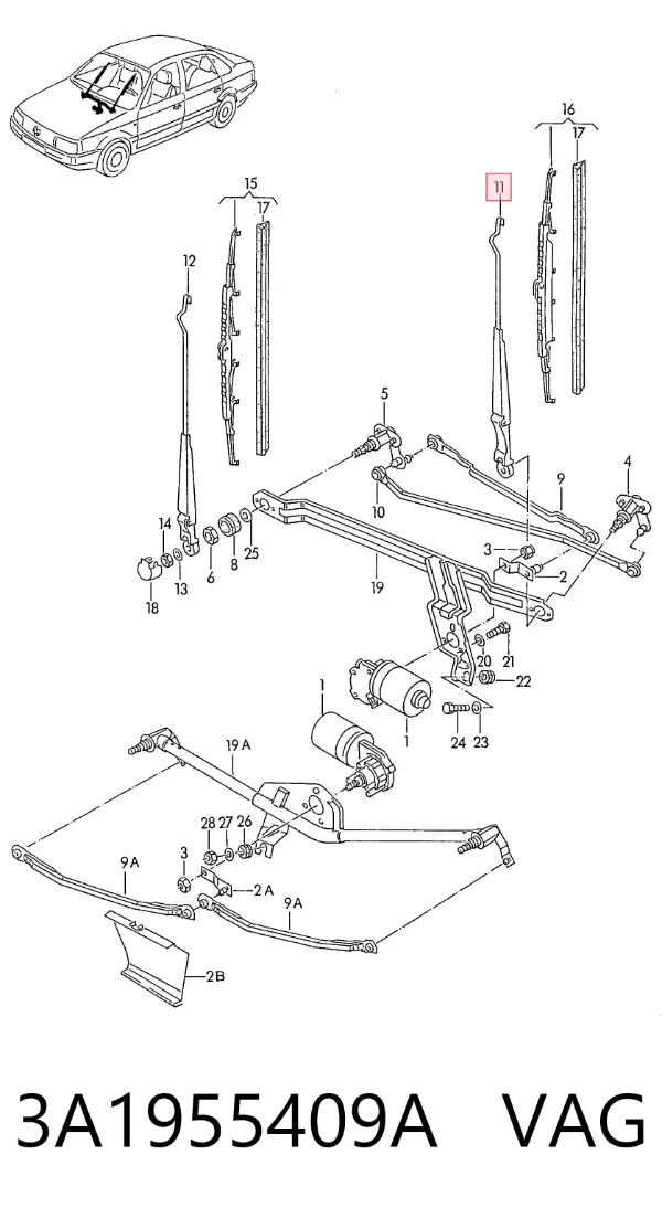  3A1955409A VAG
