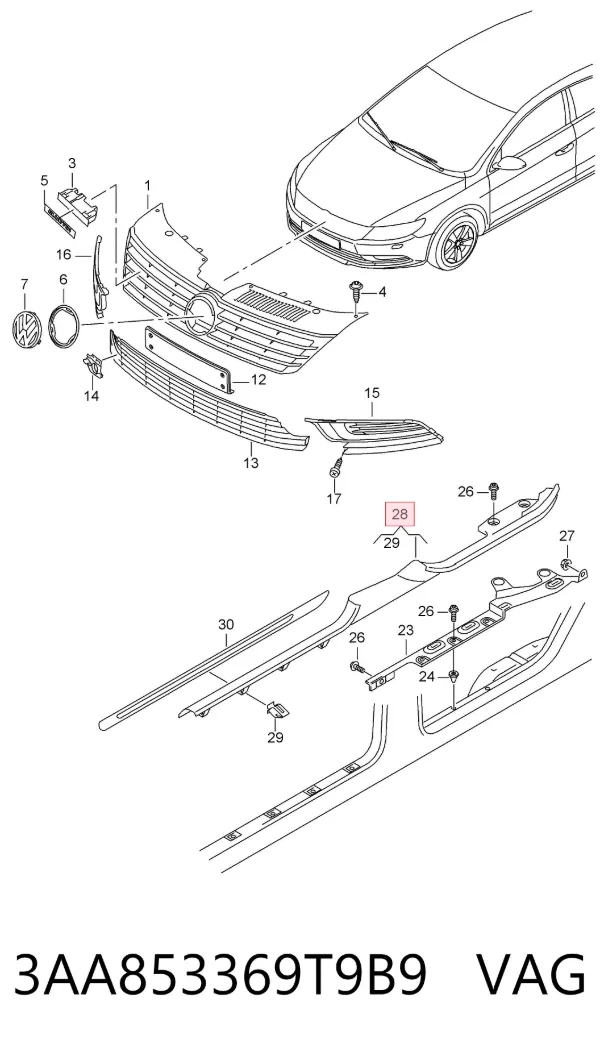  3AA853369T9B9 VAG