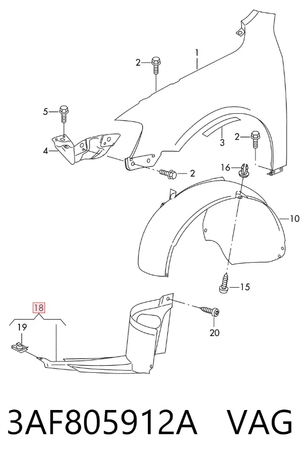  3AF805912A VAG