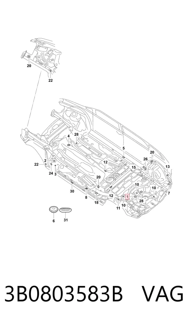  3B0803583B VAG