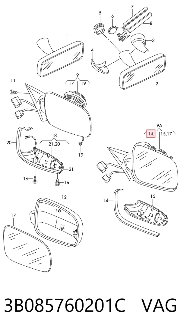  3B085760201C VAG