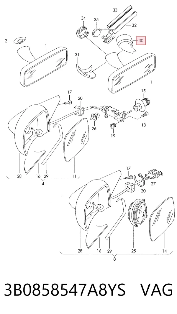  3B0858547A8YS VAG