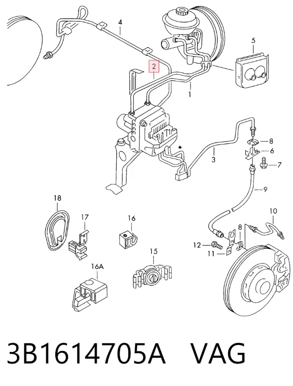  3B1614705A VAG