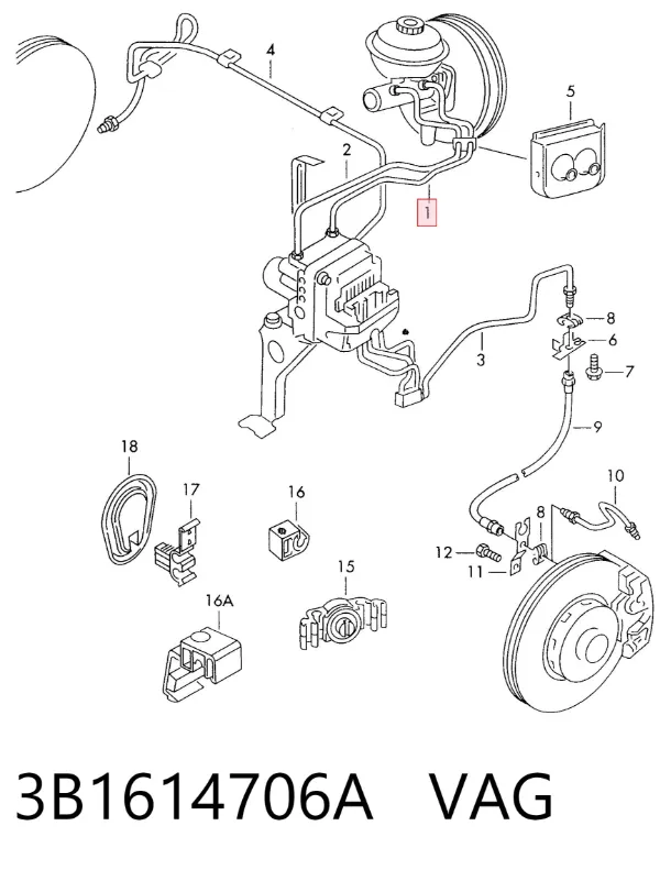  3B1614706A VAG